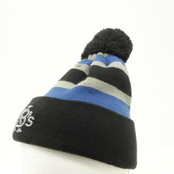 KEBOZ ケボズ BORDER POM BEANIE ボーダー ポンポンビーニー ボンボン ニット...
