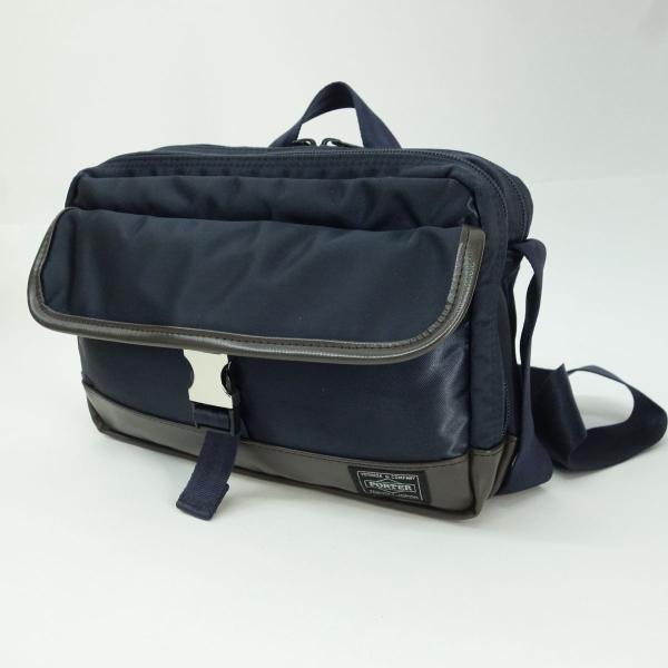 吉田カバン PORTER × SAC'S BAR ポーター サックスバー ショルダーバッグ ネイビー...