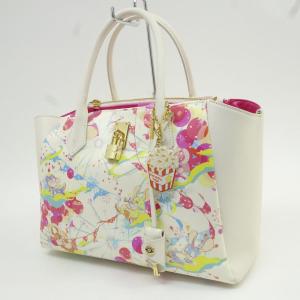 Samantha Thavasa サマンサタバサ 2way ハンドバッグ ショルダーバッグ うさぎ柄 ※中古