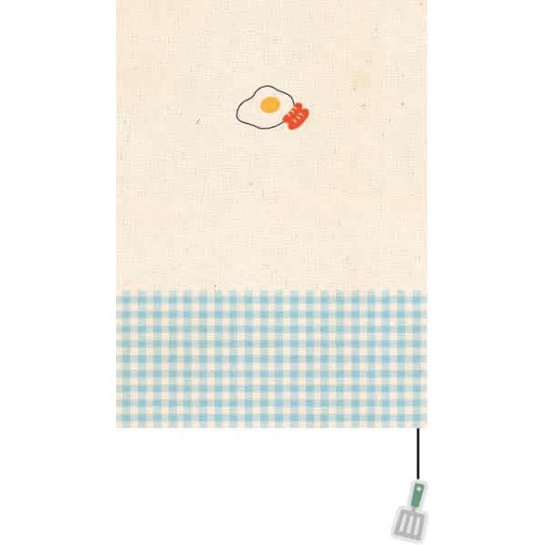 わくりブックカバー　文庫　朝ごはん