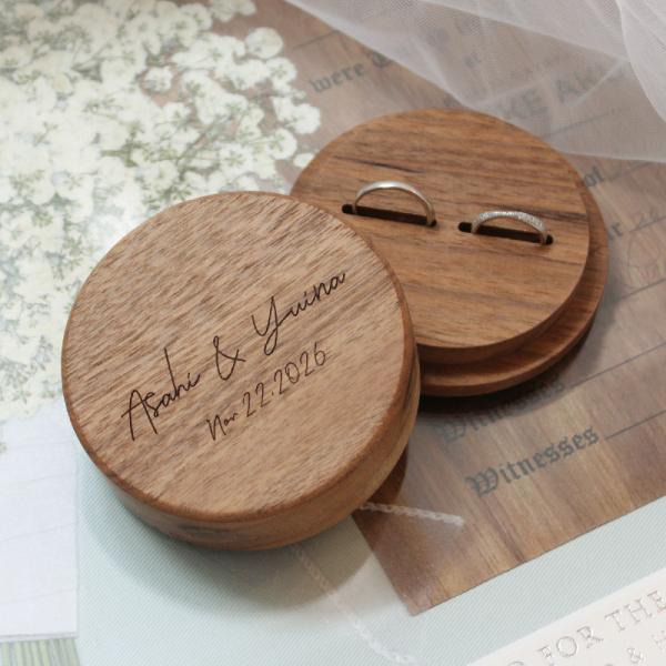 【リングピロー】お名前・挙式日を刻印可能 結婚式・披露宴・ウェディングパーティーを彩る演出グッズ