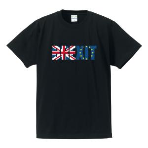 時事Tシャツ 「BREXIT」 イギリス EU 離脱 男性 女性 プレゼント おもしろ オリジナル ニュースTシャツ 【ゆうパケット対応】｜kinomi