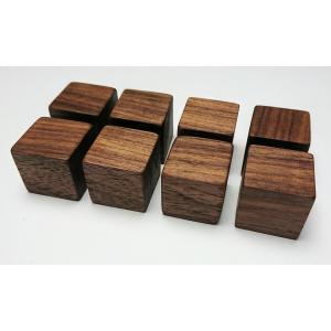 インシュレーター 木製 キューブ形 8個1組 ...の詳細画像2