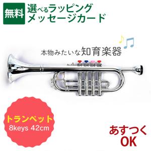 BONTEMPI ボンテンピ｜シルバートランペット 4keys 42cm｜3歳から｜音の出るおもちゃ 楽器 知育玩具｜リズム遊び｜誕生日 ギフト 入園 入学｜男の子 女の子