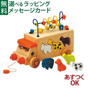 木のおもちゃ 知育玩具 エドインター アニマルビーズバス プルトイ 指先の知育 3歳 おもちゃ 知育玩具 入園 入学
