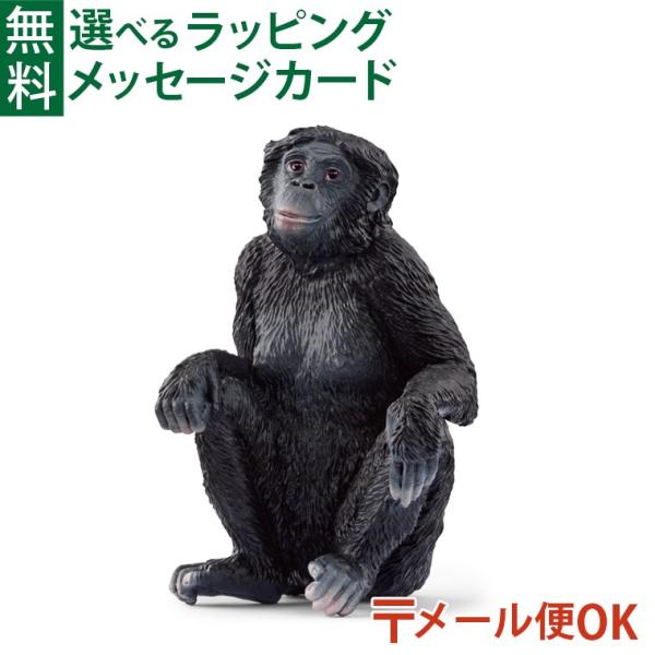 メール便OK 動物 フィギュア schleich 14875 シュライヒ ボノボ（メス） ごっこ遊び...