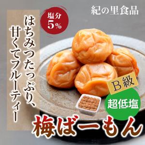 梅干し ご家庭用梅ばーもん 700g 紀の里食品 梅干 南高梅 はちみつ フルーティー りんご酢 超低塩 産地直送 和歌山 紀州産
