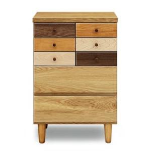 イタリア 4段 チェスト 茶 58m 象嵌 猫脚 完成品 イタリア製 044