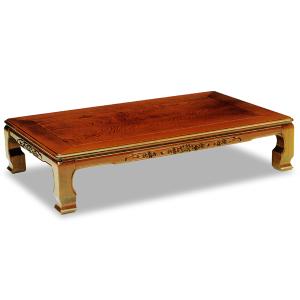 座卓 座敷机 八栗 やくり 幅120cm 和風 黒檀 コクタン UV 鏡面 国産