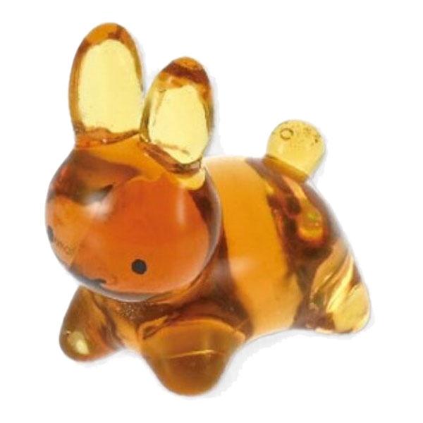 ミッフィー「ブルーナうさぎガラスの箸置き(アンバー)」