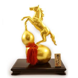 馬置物(金箔貼)「恵愛／三枝惣太郎作」 : 金箔屋本舗Gold-shop - 通販