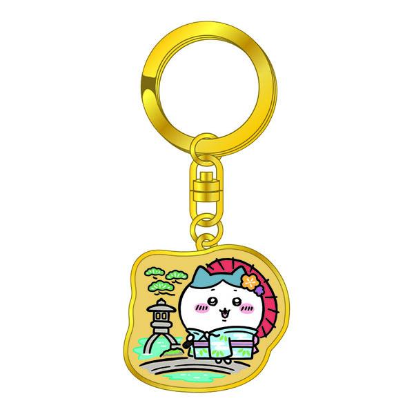 【海外販売NG】ご当地ちいかわ 石川限定(兼六園)「ダイカットキーホルダー(ハチワレ)」