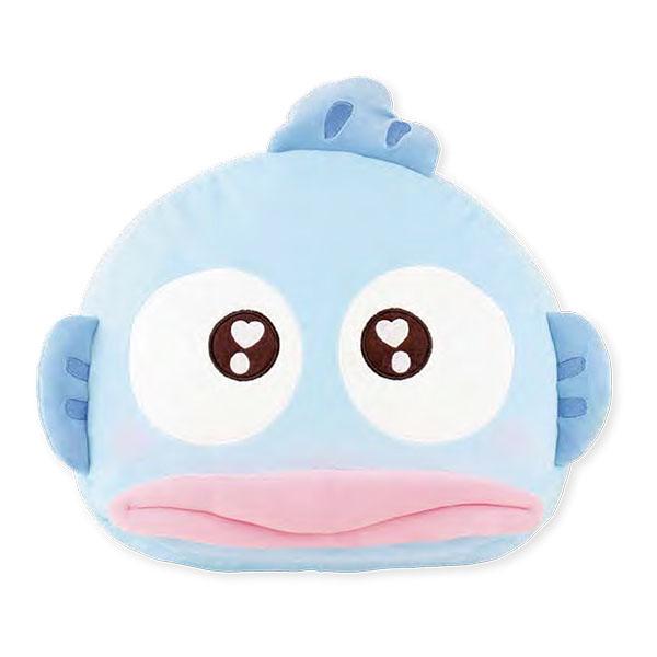 サンリオキャラクターズ「もっちりフェイスクッション(うるうるver.)(ハンギョドン)」