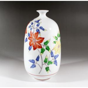 有田焼 金襴手景図飾り沈香壺｜陶芸作家 藤井錦彩 作 : 有田焼 藤井錦