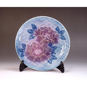 吉祥文様 色鍋島様式桜富士山絵飾り皿｜有田焼 陶芸作家 藤井錦彩作