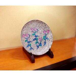 染錦プラチナ彩不如帰絵飾り大皿|有田焼 陶芸作...の詳細画像3