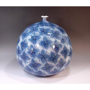 有田焼 古伊万里様式牡丹唐草割花篭絵飾り沈香壺｜陶芸作家 藤井錦彩