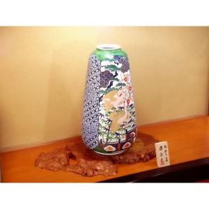 有田焼 金彩青海波松竹梅鶴絵特大花瓶|陶芸作家...の詳細画像3