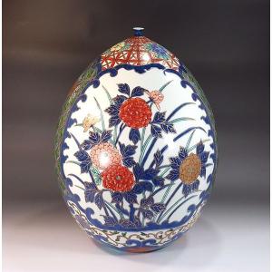 有田焼 古伊万里様式金彩桜牡丹絵花瓶|陶芸作家...の詳細画像1