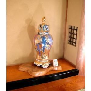 染錦黄金藤絵飾り沈香壺|有田焼 陶芸作家 藤井錦彩作の詳細画像3