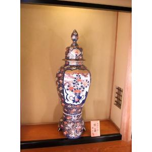 金欄手様式花籠絵飾り特大沈香壺|有田焼 陶芸作...の詳細画像3