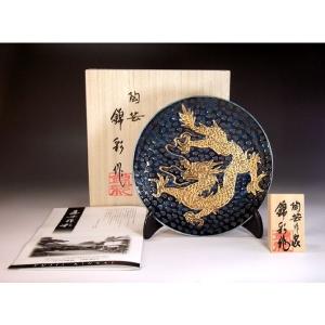 有田焼 染錦金彩唐草桐鳳凰絵飾り沈香壺｜陶芸作家 藤井錦彩 作