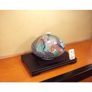 有田焼 金欄手様式青海波江戸文様花瓶|陶芸作家...の詳細画像3