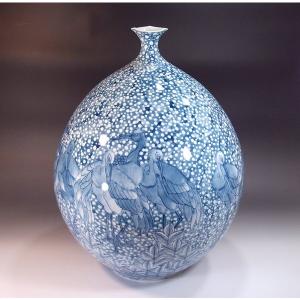 有田焼 金襴手景図飾り沈香壺｜陶芸作家 藤井錦彩 作 : 有田焼 藤井錦