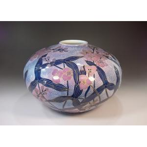 色鍋島様式金彩吉祥宝尽くし文様花瓶｜有田焼 陶芸作家 藤井錦彩作