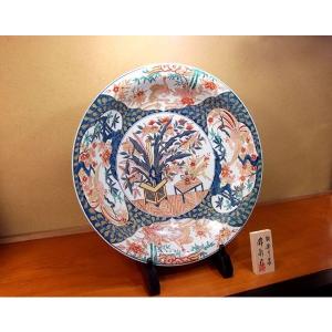 有田焼 古伊万里様式金彩花鳥絵飾り大皿|陶芸作...の詳細画像3