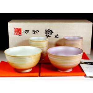 山口萩焼 明善窯 粉引 丼 大和潔作 化粧箱付き 一点物 : 山口ぶちええ
