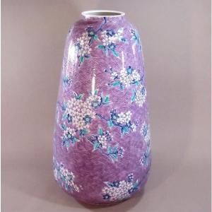 有田焼 金彩青海波桜絵特大花瓶|陶芸作家 藤井...の詳細画像2