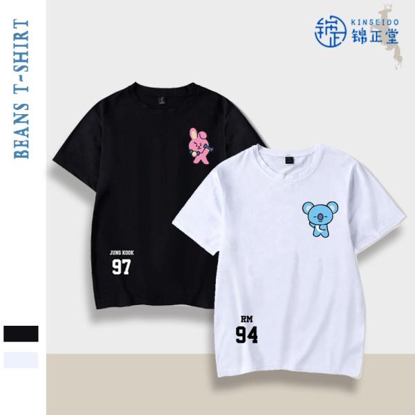 新品 BTS(防弾少年団)  BT21 BTS グッズ 服 ins ッズ 服 Tシャツ 半袖 打歌服...