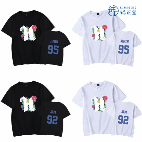 新品 BTS(防弾少年団)  BT21 BTS グッズ 服 ins ッズ 服 Tシャツ 半袖 打歌服...