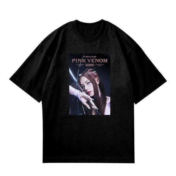 BLACKPINK 韓流グッズ 半袖 Tシャツ 春夏 ファッション コート 男女 周辺 応援服 打歌...