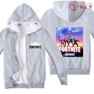 FORTNITE フォートナイト パーカー 長袖 子供用 ゲーム キャラクター 秋冬 プラスベルベット 衣装 仮装日常服 スウェットフード付き 男女兼用 新品 110-160｜kinseido2020