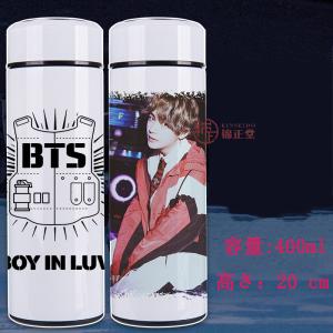 BTSグッズ 防弾少年団 BT21 水筒 魔法瓶ポット 子供 400ML 保温力 ステンレス鋼 軽量 保温 保冷 学生 アウトドア 真空断熱 誕生日 温度表示 測温｜錦正堂ヤフーショッピング店