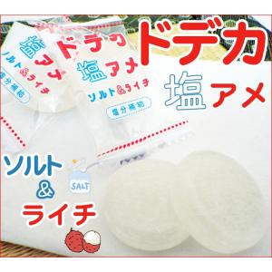 ドデカ塩飴 ソルト＆ライチ　1個　個別包装
