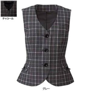 ヌーヴォ FV35808 ベスト 23号・グレー5 事務服 制服｜kinsyou-webshop