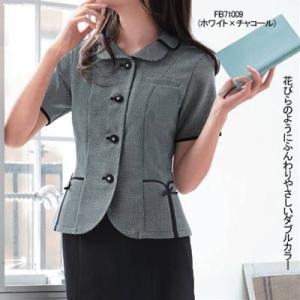 ヌーヴォ FB71009 オーバーブラウス 21号〜23号 オフィスウェア 事務服 制服｜kinsyou-webshop