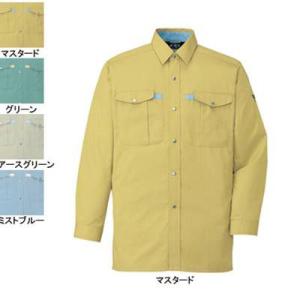 自重堂 作業服 作業着 401 ノンプル長袖シャツ XL・マスタード070