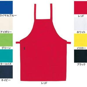 自重堂 作業服 作業着 43609 エプロン F・レッド043｜kinsyou-webshop