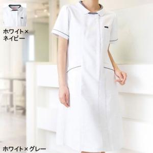 ソワンクレエ 3015EW ワンピース S〜4L 医療白衣・介護服