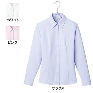 ピエ B3501 キテミテ体感長袖ブラウス 21号〜29号 【事務服・制服・オフィスウェア】｜kinsyou-webshop