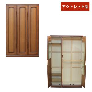 展示現品処分 高級婚礼家具 レーチェ 3枚戸 洋服タンス アカセ木工
