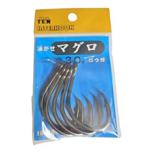 インターフック GT 25号 ブラック 泳がせ 針 鈎 ハリ 大物 遠征 船釣り