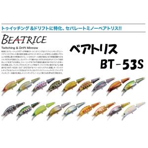 ベアトリス BT-53S パームス　渓流　ミノー　ジョイント ルアー メール便｜kintarou-turigu