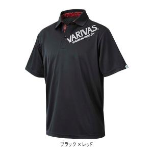 バリバス ドライポロシャツ VAT-48　カラー：ブラック×レッド、ブラック×パープル、ホワイト｜金太郎釣具Yahoo!店