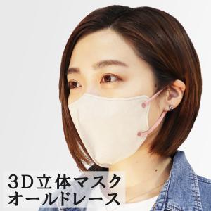 iiもの本舗 3D立体マスク バイカラー 不織布 オールドレース ふつう