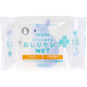 ネピア トイレに流せる おしりセレブＷET 薬用 詰め替え 60枚入 ウェットティッシュ｜kintarou